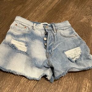 Pacsun Ultra High Rise Vintage Shorts Size 24 Light-wash Denim Shorts